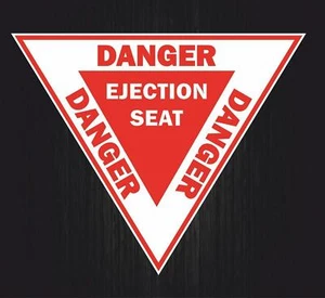 Stickers Danger Ejection Seat ( 25 cm ) - Imagen 1 de 1