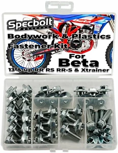 Kit de pernos de plástico de zinc Beta RR RX RR-S RS Xtrainer 125 200 250 300 350 450 500 - Imagen 1 de 2