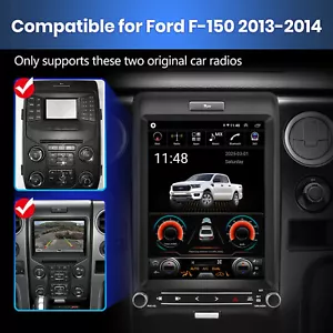 For Ford F150 2013-2015 12.1" Android Tesla Apple Car Play GPS Radio Stereo - Picture 1 of 9