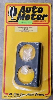 Auto Meter Aluminum Dual 2" Gauge Mounting Panel P/N 2237 — 第 1/4 张图片