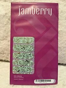 Jamberry "Fresh Fern" Retired Rare~NEW~Full Sheet - Picture 1 of 2