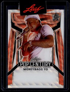 2023 Leaf Pop Century Proof Wave Orange Moneybagg Yo 1/1