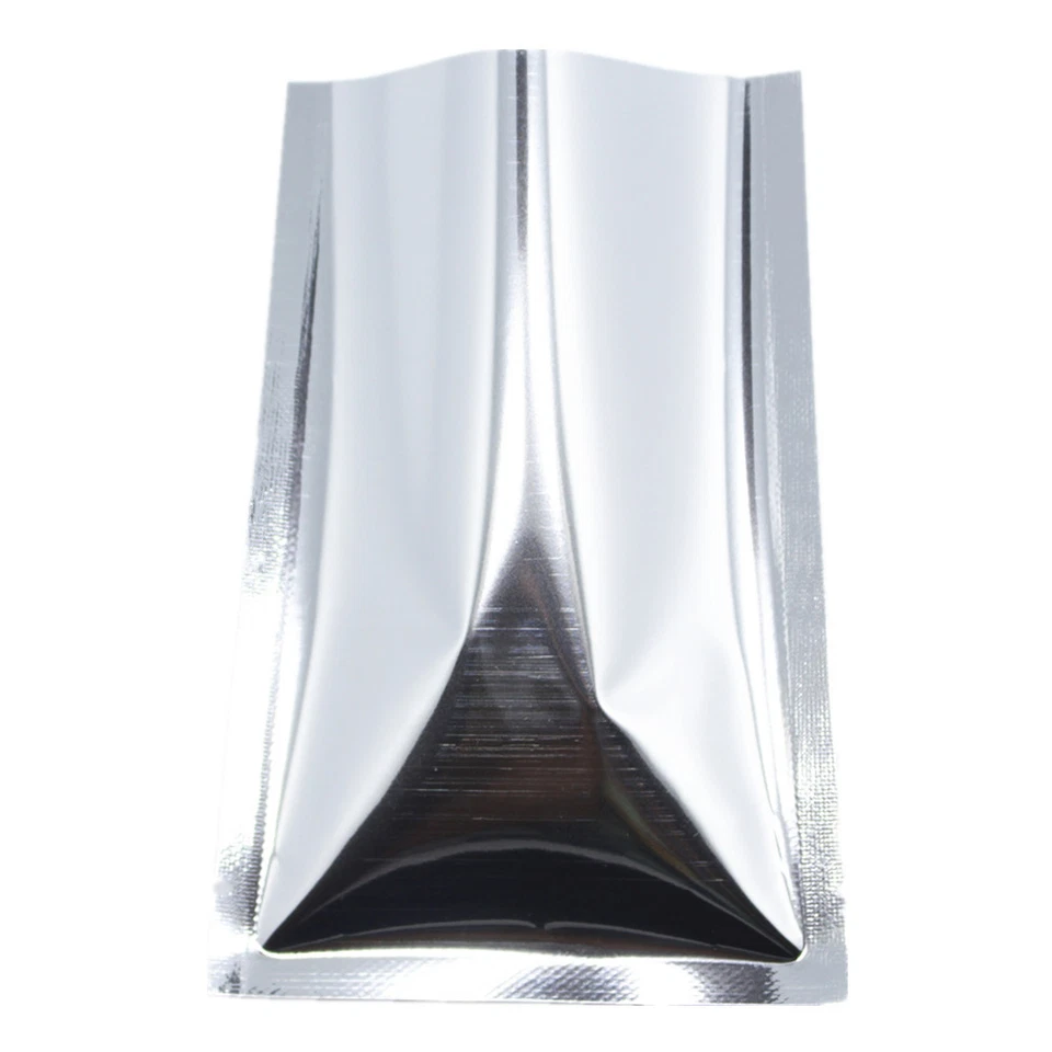 Open Top Heat Seal Silver Aluminum Foil Mylar Food Storage Packing Vacuum Bags - image 1 of 3