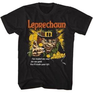 Leprechaun Movie Lubdan Buttowski I've Traded Me Soul For Me Gold Men's T Shirt - Picture 1 of 5