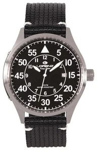 Orologio Uomo LORENZ 30227AA Tessuto Nero Sub 100mt - Foto 1 di 1