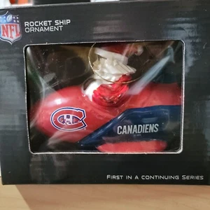 Montrel Canadiens Santa Rocket Ship Ornament - Picture 1 of 1