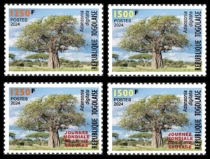 TOGO 2024 SET 4V - REG & OVPT - AFRICAN BAOBAB TREE TREES - MNH - Picture 1 of 1