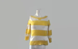 J Crew Merino Wool Blend Jumper Sweater Size XXS Stripes - Imagen 1 de 5
