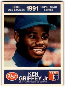 1991 Post Canada Super Star Series Ken Griffey Jr. #26 Seattle Mariners