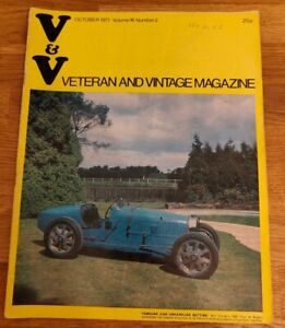 MAGAZINE - V&V Veteran & Vintage Magazine Vol #16 No #2 October 1971 