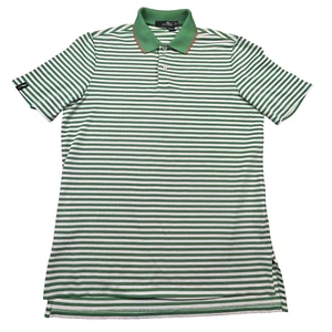 RLX Ralph Lauren Mens Polo Shirt S Green White Red Stripe Golf Sports Stretchy - Imagen 1 de 18