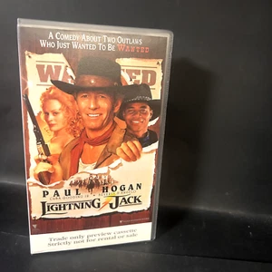 Lightning Jack VHS 1994 Stars Paul Hogan Preview Cassette Small Case Tested VGC - Picture 1 of 5