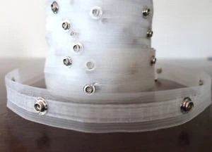 PROFESSIONAL TRANSPARENT clear S-FOLD 25mm TAPE S FOLD SFOLD curtains sheers DIY - Picture 1 of 2