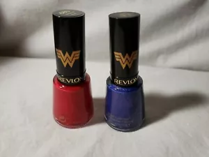 NEW REVLON WONDER WOMAN WW84 LIMITED EDITION NAIL POLISH SULTRY & REVLON RED - Picture 1 of 10