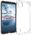 Für Nokia C2 2nd Edition Hülle Slim Klar Silikon Gel Handy Cover + Displayschutz