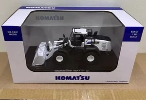 UH 1/50 Maßstab Komatsu WA475-10 Radlader weiß Druckguss Modell Spielzeug UH8182 - Bild 1 von 4