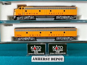 Juego de 2 coches locomotora Union Pacific escala N 176-5315 y 176-5352 Kato E9A/E9B - Imagen 1 de 1