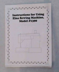ELNA 1390 INSTRUCTION MANUAL / GUIDE / WORKBOOK - Picture 1 of 1