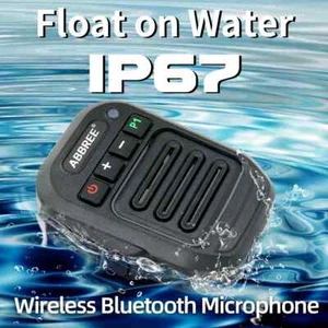 Wireless Bluetooth Handheld Speaker Mic Two Way Radio Shoulder Microphone New - Picture 1 of 20