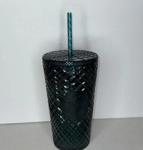 Starbucks 2021 Grande Diamond Jeweled verde esmeralda vaso 16 oz vaso frío - nuevo - Imagen 1 de 1