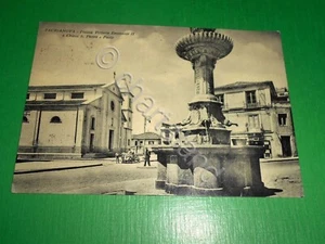 Cartolina Taurianova - Piazza V. Emanuele II e Chiesa S. Pietro e Paolo 1950 ca. - Picture 1 of 1