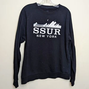 SSUR New York NYC Skyline Crewneck Sweatshirt Streetwear Vintage Size Medium - Bild 1 von 4