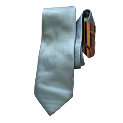 Paul Smith Corbata Seda Azul Claro 4" x 58" Nueva Con Etiqueta Foto 1 de 2