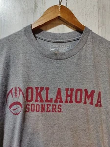 Nike Oklahoma Sooners T-shirt Men's Medium Gray Athletic College Football - Picture 1 of 5