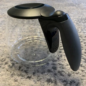 Jarra cafetera de vidrio de repuesto Braun Aroma Deluxe de 10 tazas KFK 500 - Imagen 1 de 13