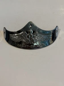 RARE 🇺🇸 VINTAGE HARLEY-DAVIDSON CHROME FLYING EAGLE FENDER TIP 👀. LQQK👀 - Picture 1 of 6