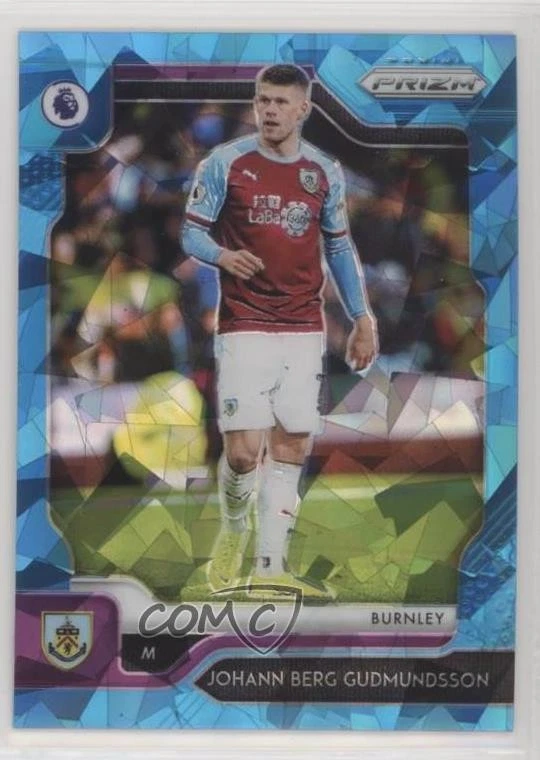 2019 Prizm Premier League Blue Ice /75 Johann Berg Gudmundsson Berg Gudmundsson - Image 1 of 2