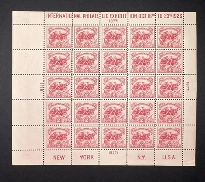 US Stamps #630 White Plains Souvenir Sheet of 1926 CV$350.00+ - Image 1 of 2