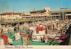 Fisherman's Wharf San Francisco Vintage CA Postcard - Picture 1 of 2