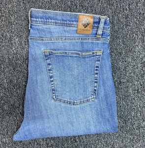 Columbia Men’s Slim Fit Jeans 38x30 - Blue Denim Casual Stretch Cotton Pants - Picture 1 of 12