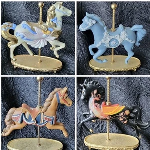 4~THE WORLD OF CAROUSEL HORSES COLLECTION FRANKLIN MINT - Picture 1 of 7