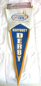 2013 Kentucky Derby Pennant "139TH RUNNNG" CHURCHILL DOWNS TWIN SPIRES ~ NOS - Picture 1 of 5