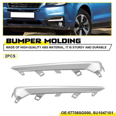 Par de luces antiniebla cromadas izquierda + derecha para parachoques delantero Subaru Forester 2017-28 Foto 1 de 4