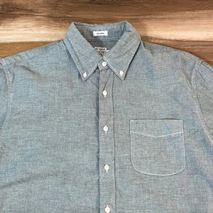 J Crew Broken In Oxford Relaxed Fit Button Down Shirt Mens Medium Green - Picture 1 of 9