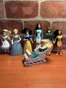 7 Assorted Barbie Disney Princess Disney Action Figure McDonald’s Toys - Picture 1 of 2