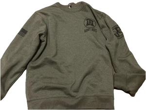 Sudadera Army ROTC Verde Oliva Cuello Redondo Talla Mediana - Imagen 1 de 5