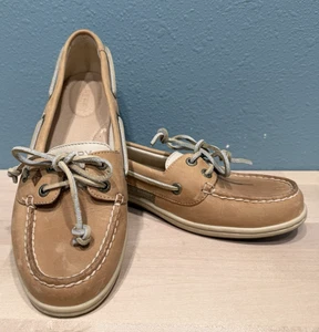 Sperry Top-Sider Firefish Mujer Talla 8M Cuero Tostado Mocasines Zapatos Barco - Imagen 1 de 12