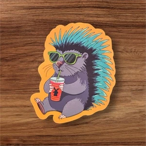 Dutch Bros Sticker Hedgehog Porcupine Customer Art Contest June 2025 B - Picture 1 of 2