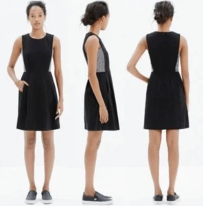 Madewell abito donna bianco e nero a righe all'estero pannello a righe 0 - Foto 1 di 10