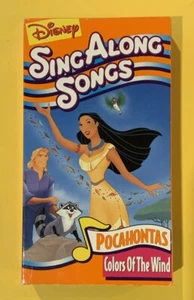 Disney Sing Along Songs Pocahontas Colors Of The Wind VHS Tape Tested - Bild 1 von 8