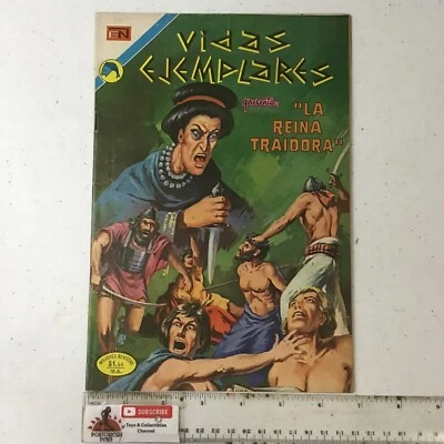 1973 Spanish Comics Vidas Ejemplares #390 La Reina Traidora Novaro México Foto 1 de 4