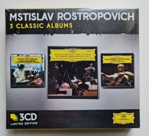 Mstislav Rostropovich - 3 Classic Albums - 3 x CD 2014 NEW & SEALED - Picture 1 of 2