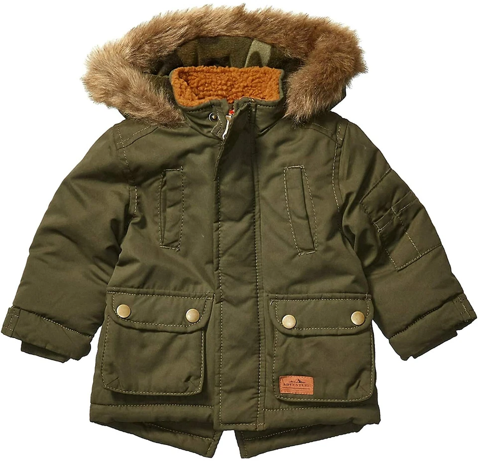 NWT - CARTER'S Boy's HEAVYWEIGHT ADVENTURE Green HOODED PARKA - L - Image 1 of 4