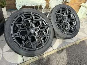 KAHN DESIGN 23" 5x120 TYPE 57 DC RS-FORGED LIGHT WEIGHT ALLOY WHEELS DEFENDER - Picture 1 of 9