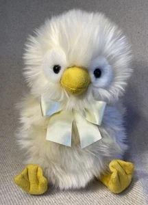 Aurora World Chi Chi Plush Chick Duck Yellow Stuffed Animal Easter Bow 2021 9" - Picture 1 of 10