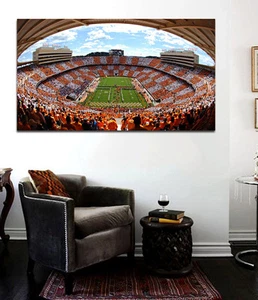 Tennessee Football Stadium Panoramic Canvas Print Large 36 x 20 Neyland Stadium - Picture 1 of 2
